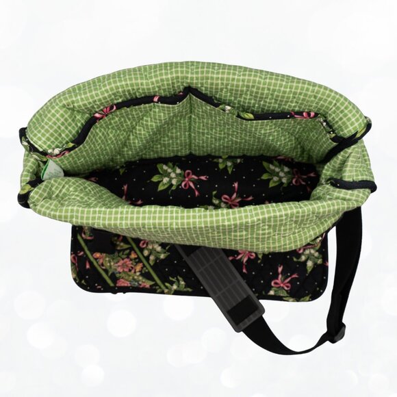 Vera Bradley Laptop Messenger Tote | Retired Vintage Breast Cancer Hope Quilted - Picture 5 of 8
